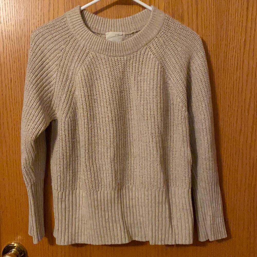 Tan Knit Sweater